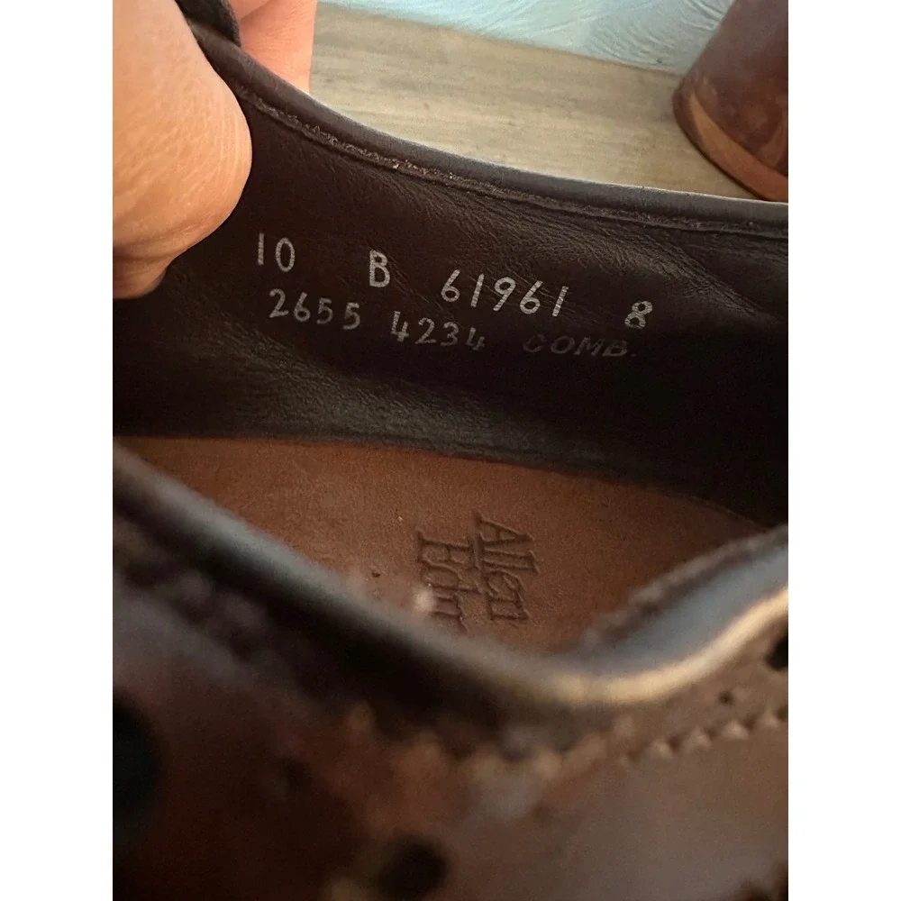 Allen Edmonds cap toe leather Oxford, men's 10M